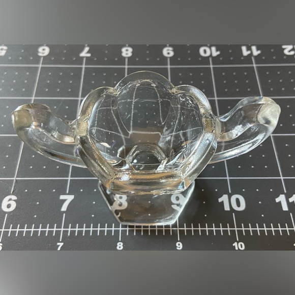 Early 1900’s Central Glass Works-(Krystol) Pedestal Dish Salt Dip/Cellar/Eyewash - Picture 5 of 16